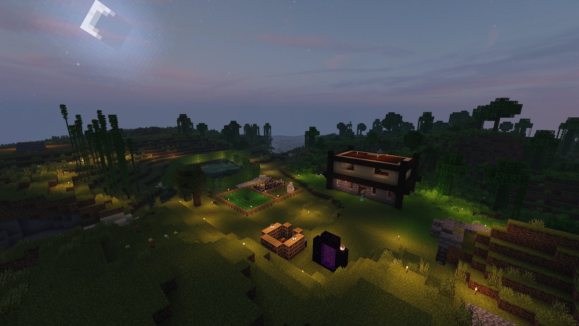 Будинок вночі